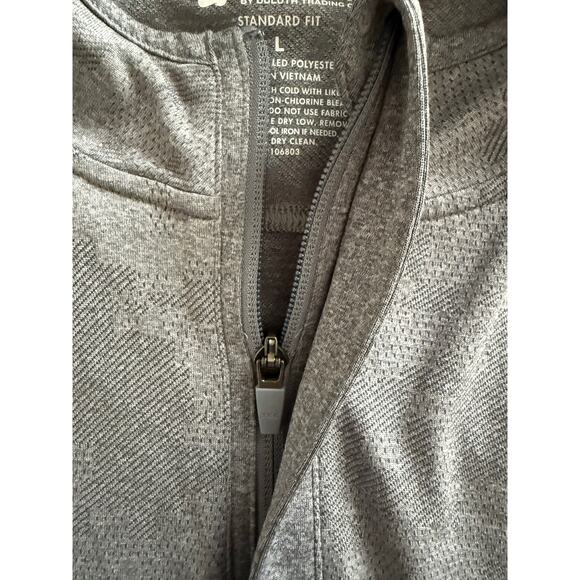 Duluth Trading Alaskan Hardgear Men’s 1/4 Quarter Zip Pullover LRG Gray - Picture 4 of 9